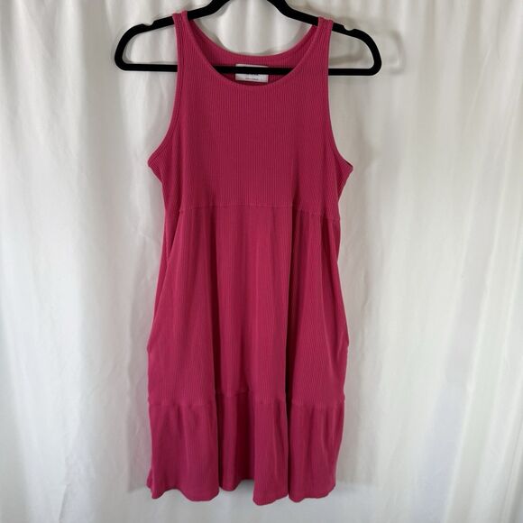 Old Navy Other - Old Navy Dress Girls XXL 18 Plus Pink Ribbed Sleeveless Strappy Round Neck